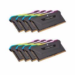 Corsair Vengeance RGB Pro SL CMH256GX4M8E3200C16, 256 Go, 8 x 32 Go, DDR4, 3200 MHz, 288-pin DIMM