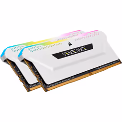 Corsair Vengeance RGB Pro CMH32GX4M2E3200C16W, 32 Go, 2 x 16 Go, DDR4, 3200 MHz, 288-pin DIMM