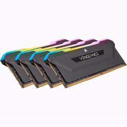 Corsair Vengeance RGB Pro CMH64GX4M4E3200C16, 64 Go, 4 x 16 Go, DDR4, 3200 MHz, 288-pin DIMM, Noir