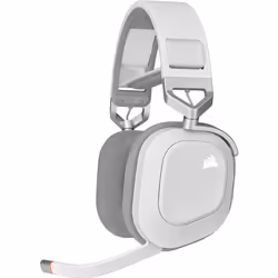 Corsair HS80 RGB, Sans fil, Jouer, 20 - 40000 Hz, 370 g, Casque, Blanc