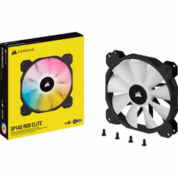 Corsair SP140 RGB ELITE Boitier PC Ventilateur 14 cm Noir 1 pièce(s) - Vue supplémentaire 10