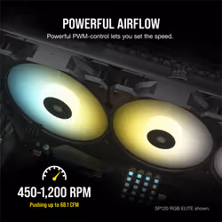 Corsair SP140 RGB ELITE Boitier PC Ventilateur 14 cm Noir 1 pièce(s) - Vue supplémentaire 16