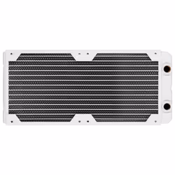 Corsair XR5, Support de radiateur, Laiton, Cuivre, Blanc, 1/4", 60 °C, 2 ventilateur(s)