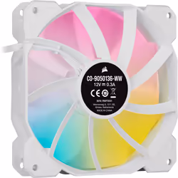 Corsair SP120 RGB ELITE Boitier PC Ventilateur 12 cm Blanc 1 pièce(s)