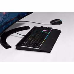 Corsair K55 RGB Pro + Harpoon RGB Pro Gaming clavier Souris incluse USB Français Noir