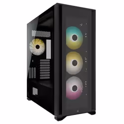 Corsair iCUE 7000X RGB, Full Tower, PC, Noir, ATX, EATX, micro ATX, Mini-ITX, Plastique, Acier, Verre trempé, Jouer