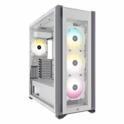 Corsair iCUE 7000X RGB, Full Tower, PC, Blanc, ATX, Jouer, Multicolore