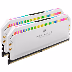 Corsair Dominator CMT32GX4M2E3200C16W, 32 Go, 2 x 16 Go, DDR4, 3200 MHz, 288-pin DIMM