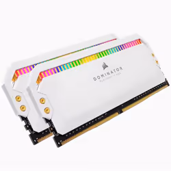 Corsair Dominator CMT16GX4M2E3200C16W, 16 Go, 2 x 8 Go, DDR4, 3200 MHz, 288-pin DIMM, Blanc
