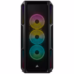Corsair CC-9011230-WW, Midi Tower, PC, Noir, ATX, maison/bureau, Bleu, Vert, Rouge