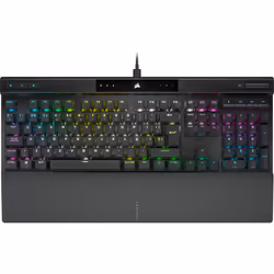 Corsair K70, Taille réelle (100 %), USB, Clavier mécanique, QWERTY, LED RGB, Noir