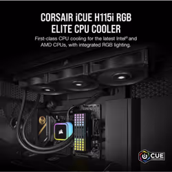 Corsair H115I Refroidisseur d'air Noir 1 pièce(s)