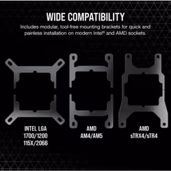 Corsair H115I Refroidisseur d'air Noir 1 pièce(s) - Vue supplémentaire 7