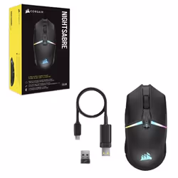 Corsair CH-931B011-EU souris Droitier RF sans fil + Bluetooth Optique 26000 DPI - Vue supplémentaire 8