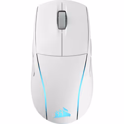 Corsair M75 WIRELESS, Ambidextre, Optique, RF sans fil, Blanc