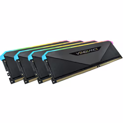 Corsair Vengeance RGB CMN128GX4M4Z3600C18, 128 Go, 4 x 32 Go, DDR4, 3600 MHz, 288-pin DIMM, Noir