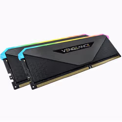 Corsair Vengeance RGB CMN16GX4M2Z3200C16, 16 Go, 2 x 8 Go, DDR4, 3200 MHz, 288-pin DIMM, Noir