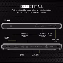 Corsair TBT100 Thunderbolt 3 40000 Mbit/s Noir, Argent - Vue supplémentaire 7