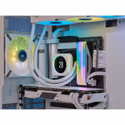 Corsair CW-9060066-WW système de refroidissement d’ordinateur Processeur Écran Blanc 1 pièce(s)