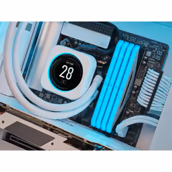 Corsair CW-9060066-WW système de refroidissement d'ordinateur Processeur Écran Blanc 1 pièce(s) - Vue supplémentaire 4