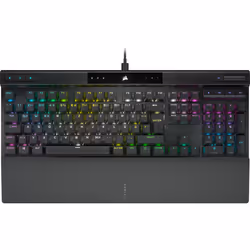 Corsair K70 PRO, Avec fil, USB, Contacteur de touche opto-mécanique, QWERTZ, LED RGB, Noir