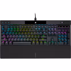 Corsair K70 PRO, Avec fil, USB, Contacteur de touche opto-mécanique, QWERTY, LED RGB, Noir