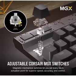Corsair K70 RGB PRO MAX BLACK clavier USB Français