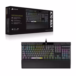 Corsair K70 MAX clavier USB Anglais américain Noir - Vue supplémentaire 14