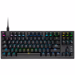 Corsair K60 PRO TKL, Sans clé (80 - 87%), USB, Contacteur de touche opto-mécanique, QWERTY, LED RGB, Noir