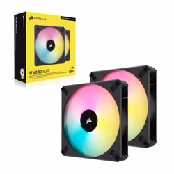 Corsair CO-9050156-WW système de refroidissement d’ordinateur Boitier PC Ventilateur Noir 2 pièce(s)
