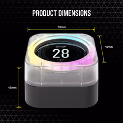 Corsair iCUE ELITE, Écran, Noir, Transparent, Processeur, Any CORSAIR iCUE ELITE CAPELLIX Liquid CPU Cooler, 136 g, Elite LCD ...