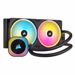 Corsair H115I, Kit de refroidissement du liquide, 14 cm, 400 tr/min, 2000 tr/min, 82,5 cfm, Noir