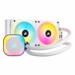 Corsair H100I, Refroidisseur hybride, 12 cm, 480 tr/min, 2400 tr/min, 63,1 cfm, Blanc