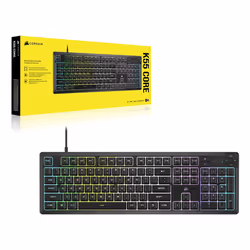 Corsair K55 CORE RGB clavier Jouer USB QWERTY Anglais américain Noir