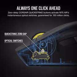 Corsair M75 souris Ambidextre Bluetooth Optique 26000 DPI - Vue supplémentaire 13