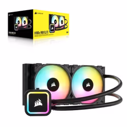 Corsair CW-9060065-WW2 système de refroidissement d’ordinateur Processeur Refroidisseur de liquide tout-en-un 12 cm Noir 1 pièce(s)