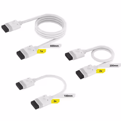 Corsair CL-9011126-WW, Droit, Droit, Blanc, 233 g, 5 pièce(s)
