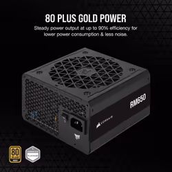 Corsair RM650 unité d'alimentation d'énergie 650 W 24-pin ATX ATX Noir