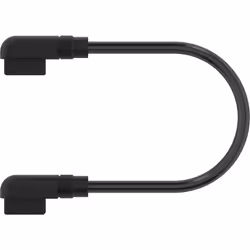 Corsair iCUE LINK, 0,135 m, Courbe, Courbe, 90°, Noir, 73 g