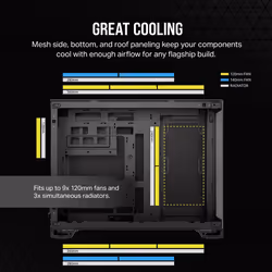 Corsair 2500X Midi Tower Noir - Vue supplémentaire 5