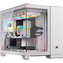 Corsair 2500X, Midi Tower, PC, Blanc, ATX, 18 cm, 40 cm