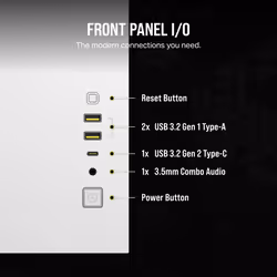 Corsair 2500X RGB Micro Tower Blanc - Vue supplémentaire 4