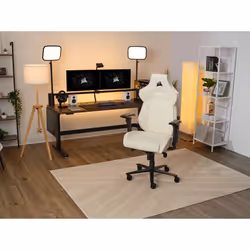 Corsair TC500 LUXE Siège de jeu sur PC Chaise avec assise rembourrée Beige - Vue supplémentaire 7