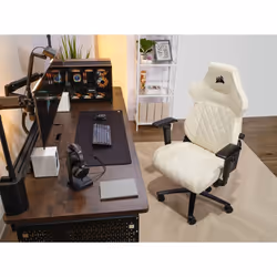 Corsair TC500 LUXE Siège de jeu sur PC Chaise avec assise rembourrée Beige - Vue supplémentaire 8