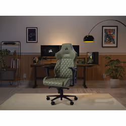 Corsair TC500 LUXE Siège de jeu sur PC Chaise avec assise rembourrée Vert - Vue supplémentaire 6