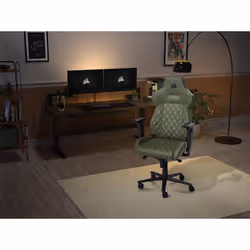 Corsair TC500 LUXE Siège de jeu sur PC Chaise avec assise rembourrée Vert - Vue supplémentaire 7