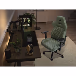 Corsair TC500 LUXE Siège de jeu sur PC Chaise avec assise rembourrée Vert - Vue supplémentaire 8