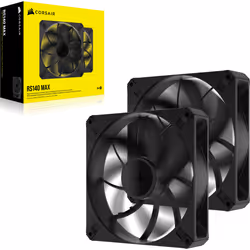 Corsair RS140 MAX Boitier PC Ventilateur 14 cm Noir 2 pièce(s) - Vue supplémentaire 6