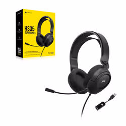 Corsair HS35 SURROUND v2 Casque Avec fil Arceau Gaming Noir - Vue supplémentaire 2