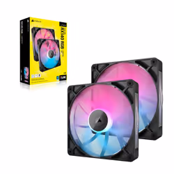 Corsair iCUE LINK RX140 RGB Boitier PC Ventilateur 14 cm Noir 2 pièce(s)
